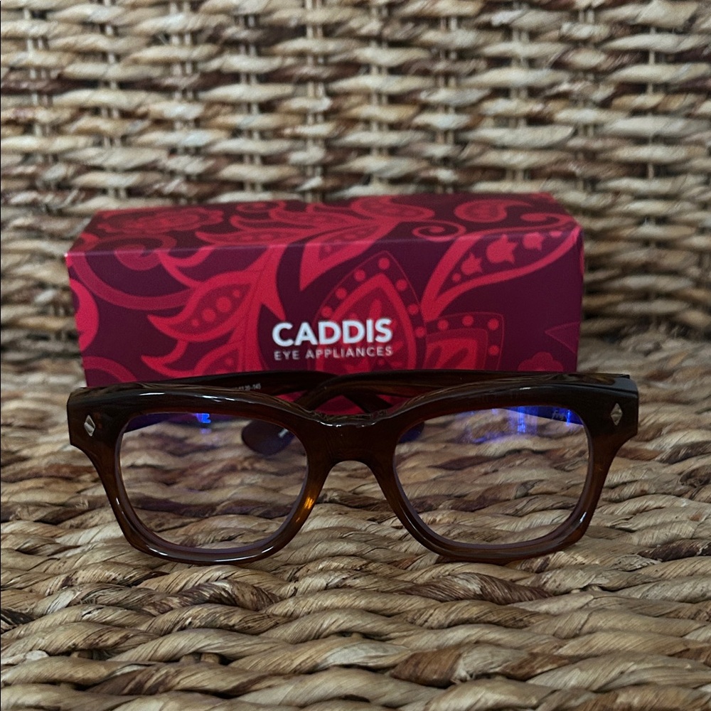 Caddis Women's Brown Tortoiseshell Blue-Light Blocking Glasses